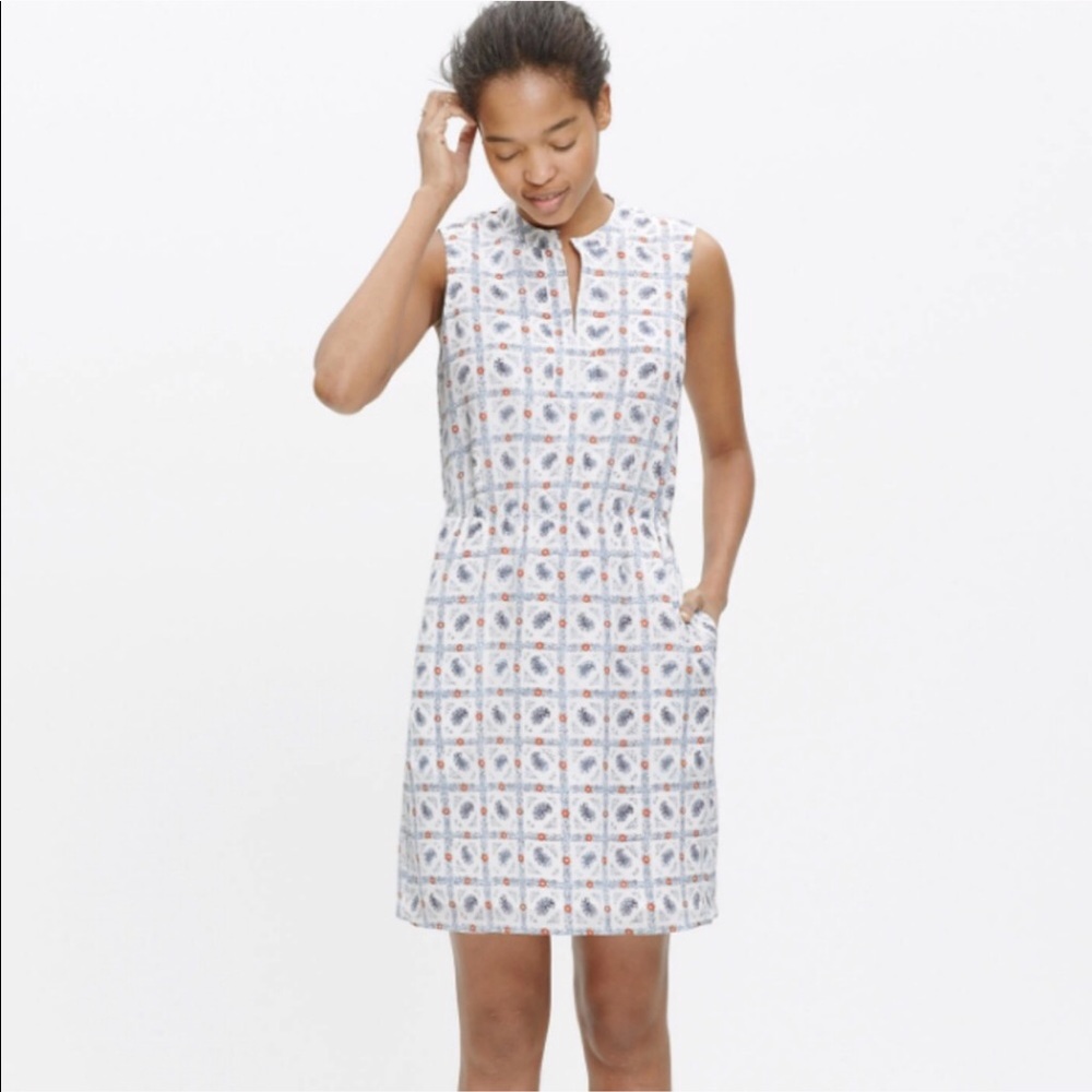 Madewell silk picnic paisley dress